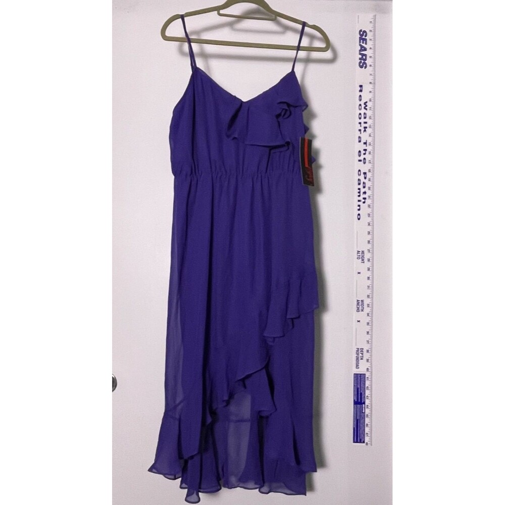 Sofia Vergara Blue party Dress L Fitted ballgown prom homecoming formal dance